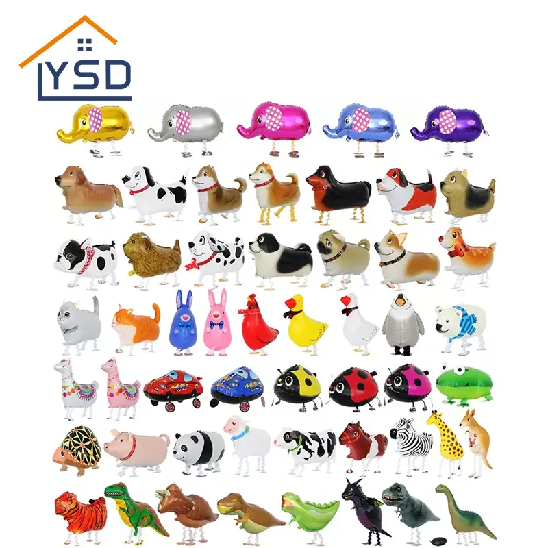 3D -Tier stehend Aluminium Film Ballon