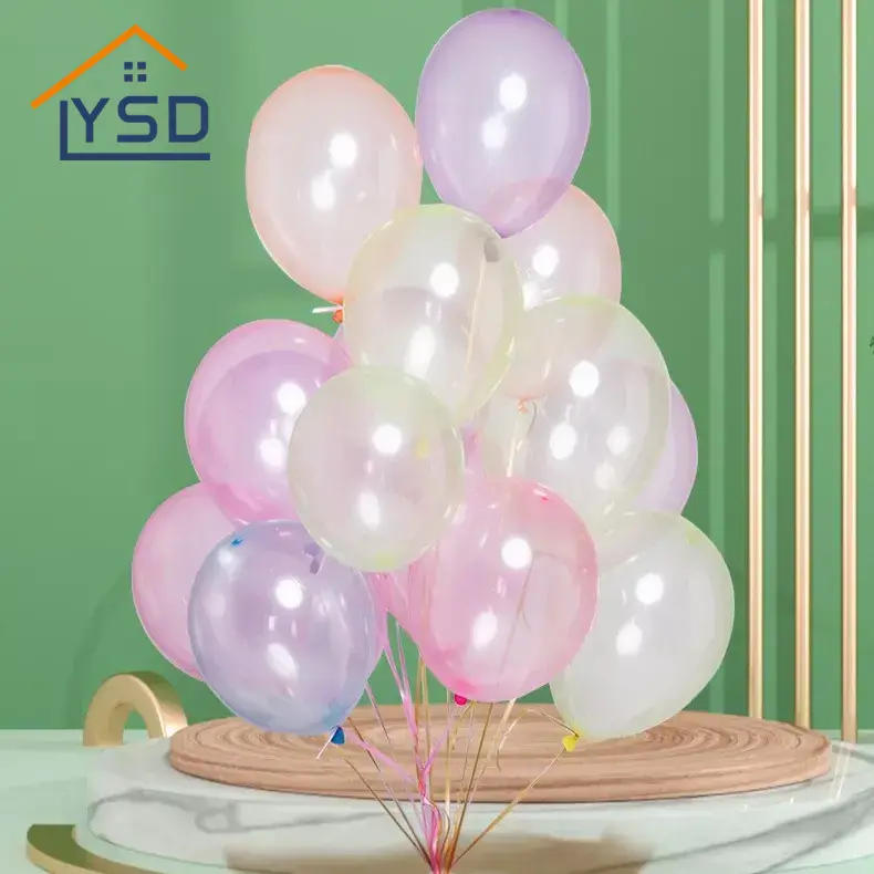 Buntes Kristall -Latex -Ballon