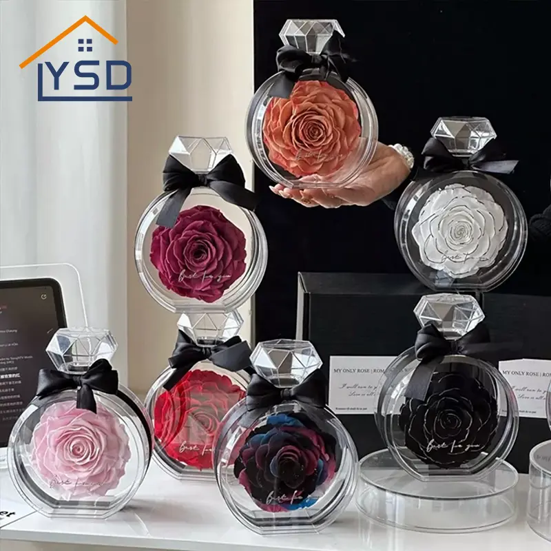 Konservierte Blumenparfümflasche