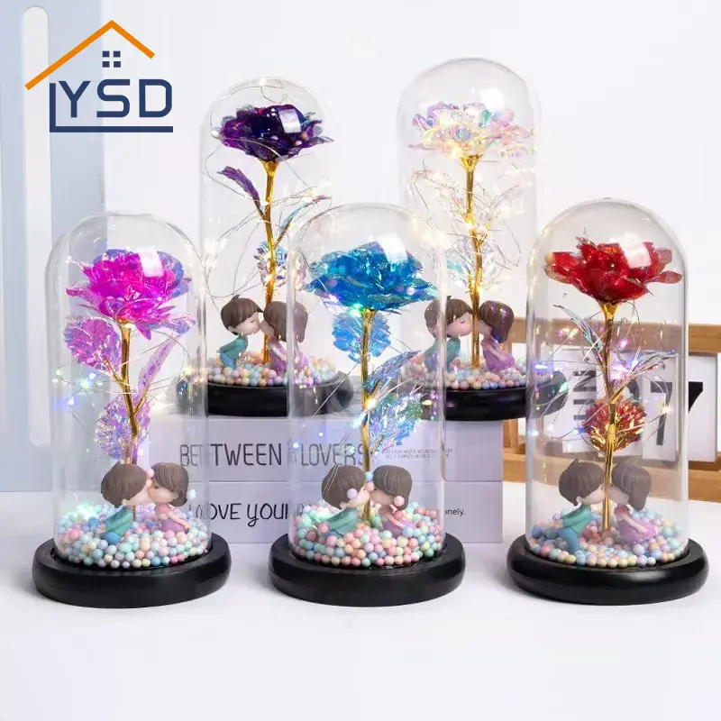 Glaskuppelblumen zum Valentinstag